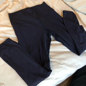Navy lululemon leggings size 8